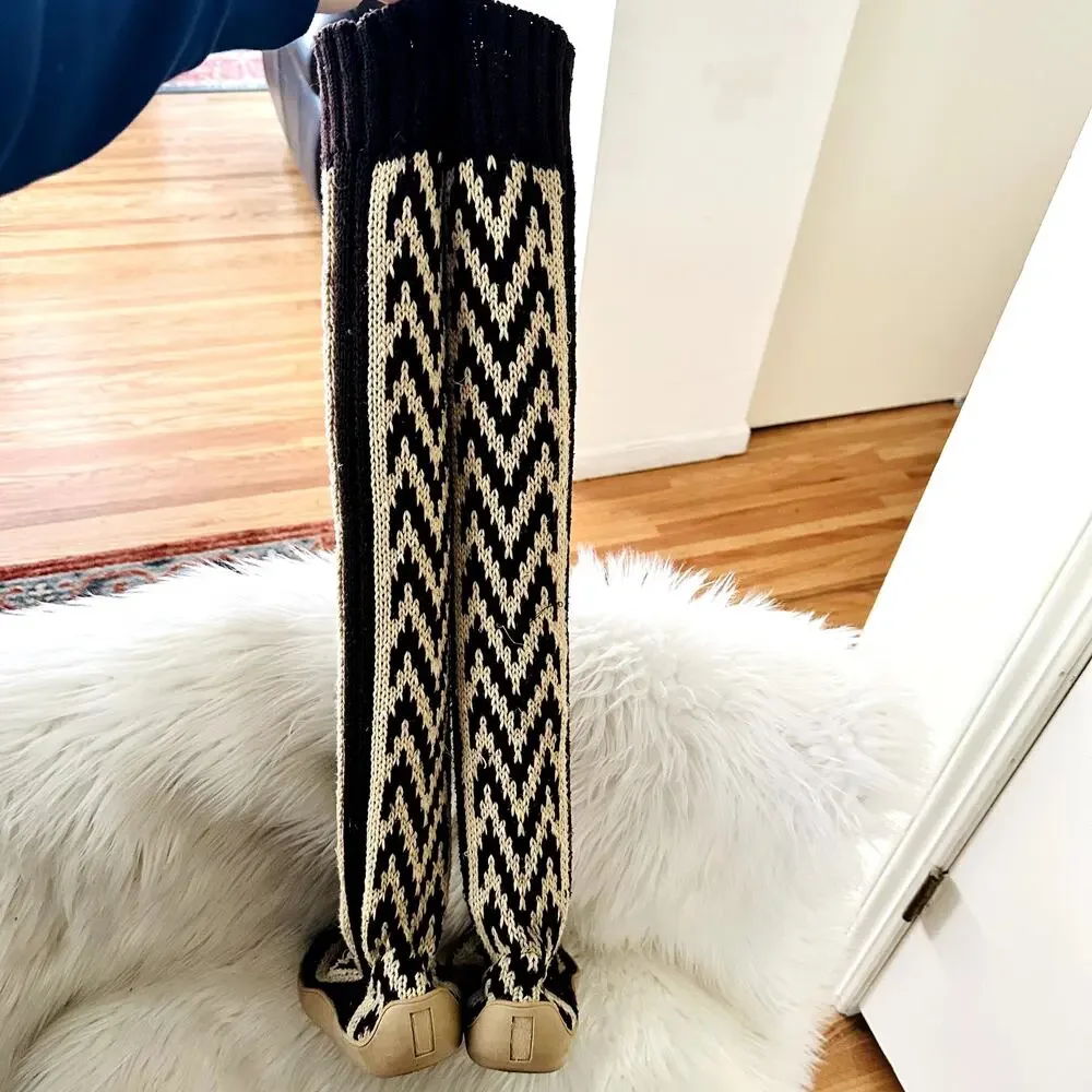 Gypsyz Kitted Over The Knee Sweater Sock Boots Sz 8 - Picture 5 of 7